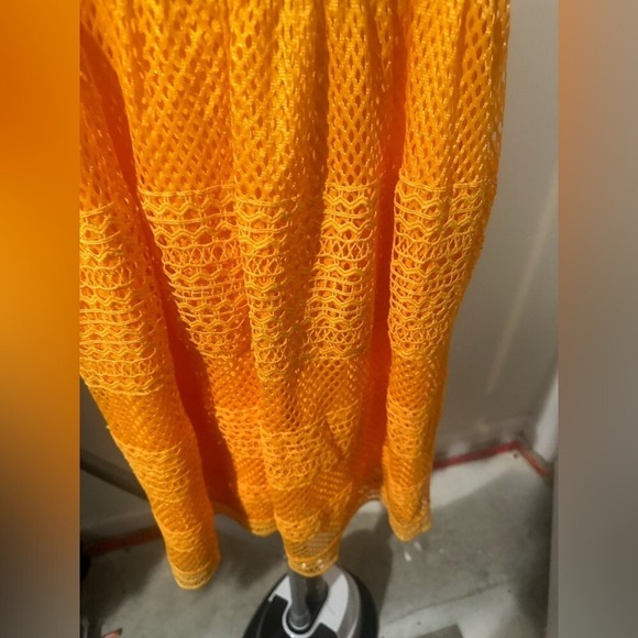 Tahari Yellow Ruffled Tiered Sundress Midi size 0 - Picture 7 of 7